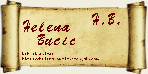 Helena Bučić vizit kartica